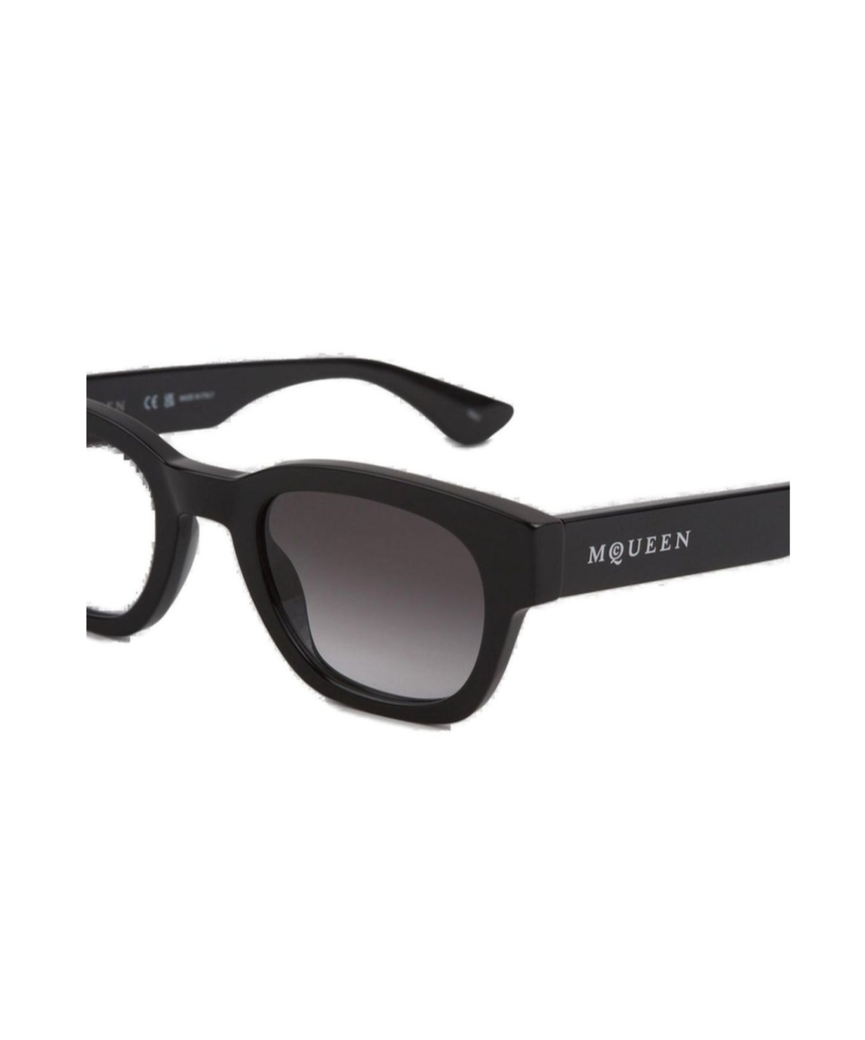 Alexander Mcqueen Geometric Sunglasses In Black