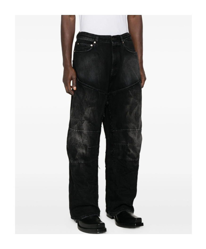Balenciaga Belt Loop Jeans In Black