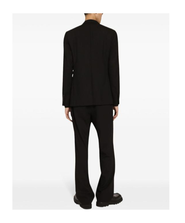 Dolce & Gabbana Cashmere Jogging Pants With Dg Logo In Black