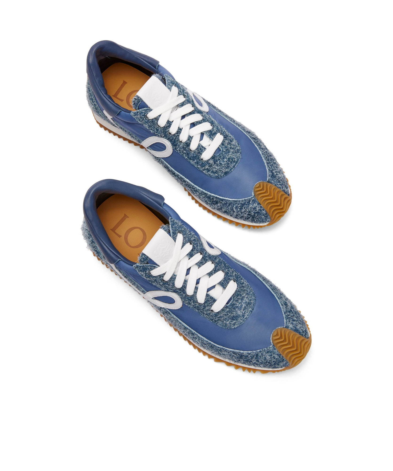 LOEWE FLOW RUNNER IN NYLON AND BRUSHED SUEDE