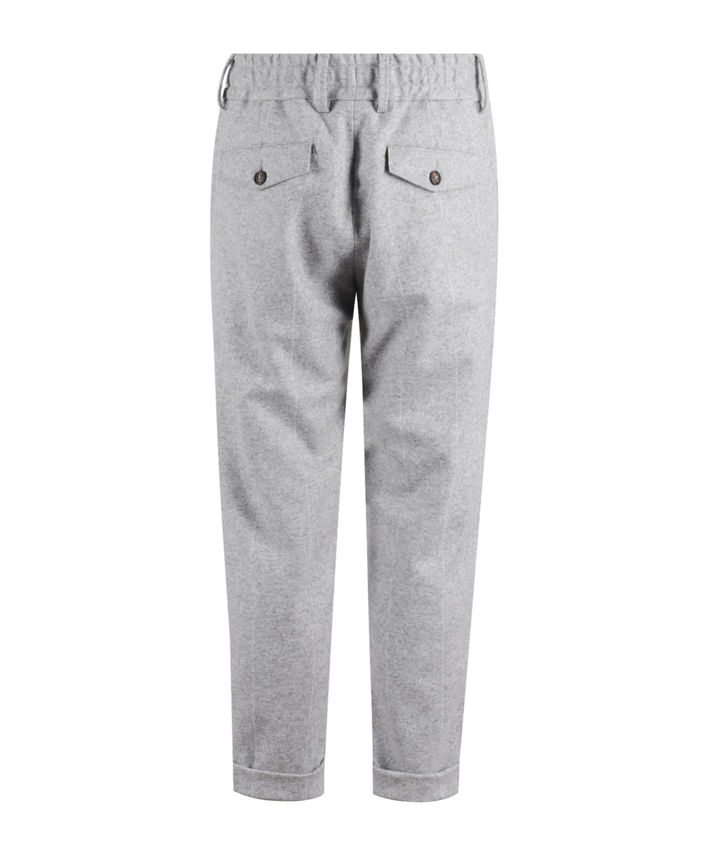 Eleventy Drawstring-cuffed Trousers In Gray