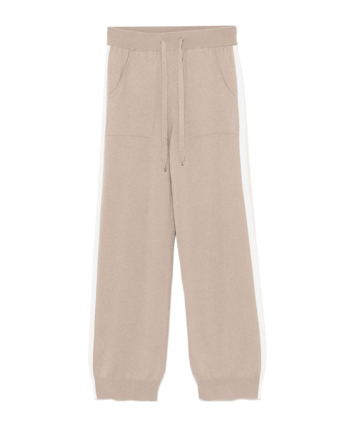 Lorena Antoniazzi Straight-leg Drawstring Sweatpants In Nude