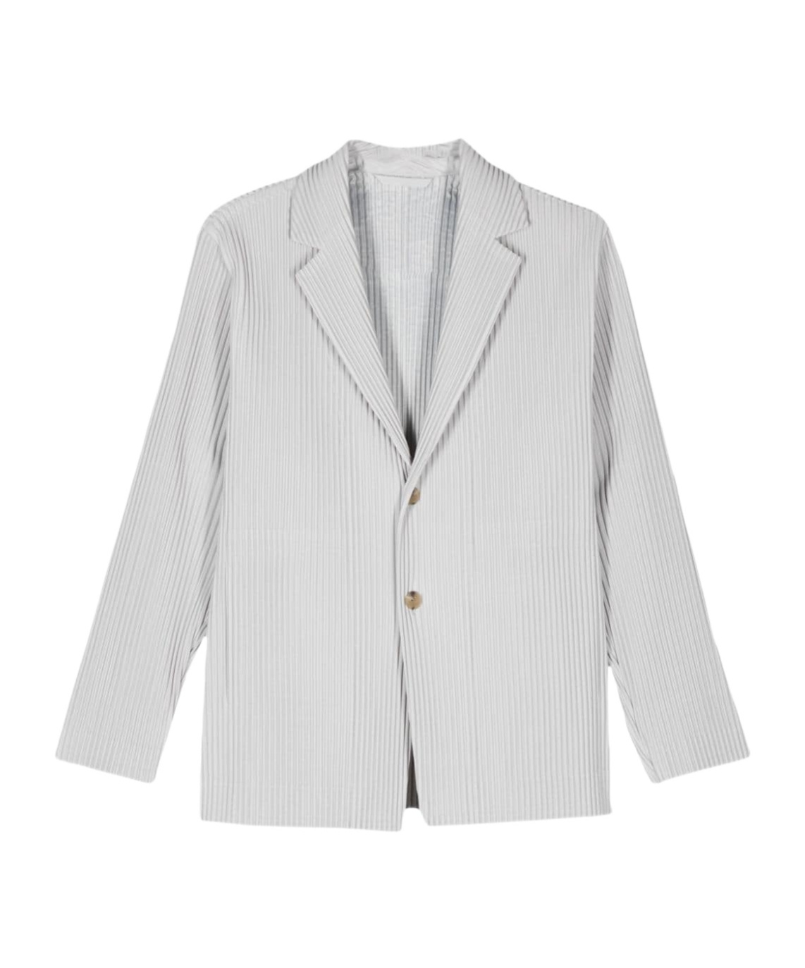 Shop Issey Miyake Plissé-effect Blazer In White