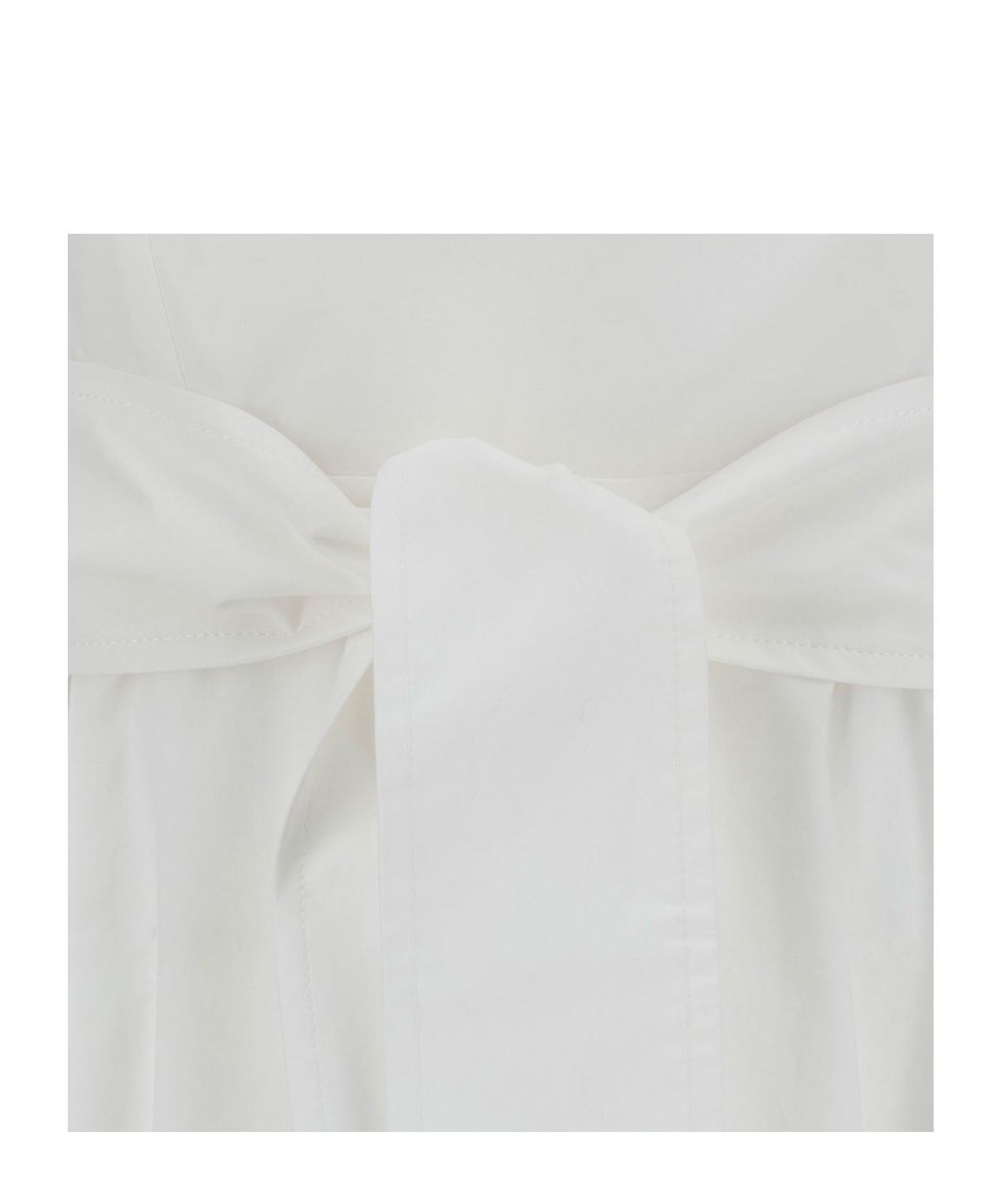 P.a.r.o.s.h Canyox V-neck Tied Maxi Dress In White