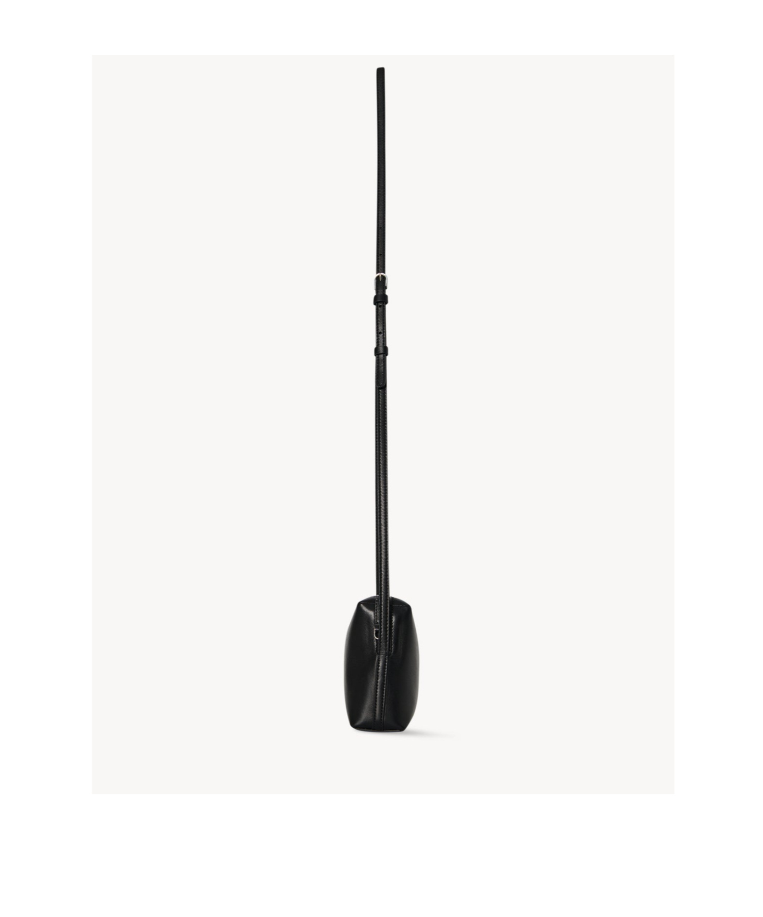 The Row Regent Logo Shoulder Bag In Black