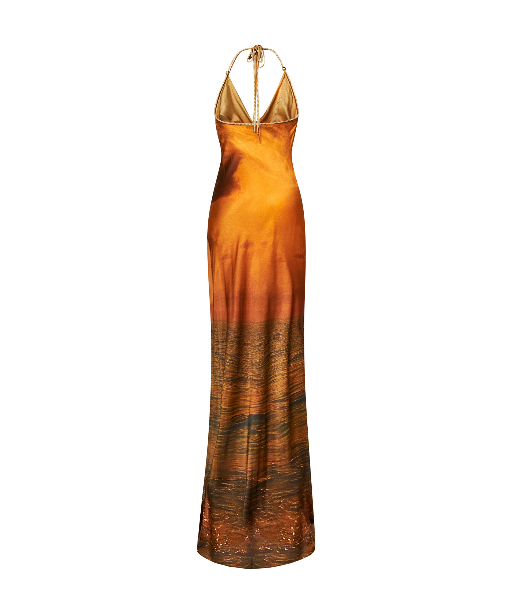Shop Roberto Cavalli Strappy Dress In Brown