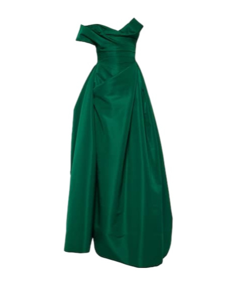 Vivienne Westwood Strapless Gown In Green