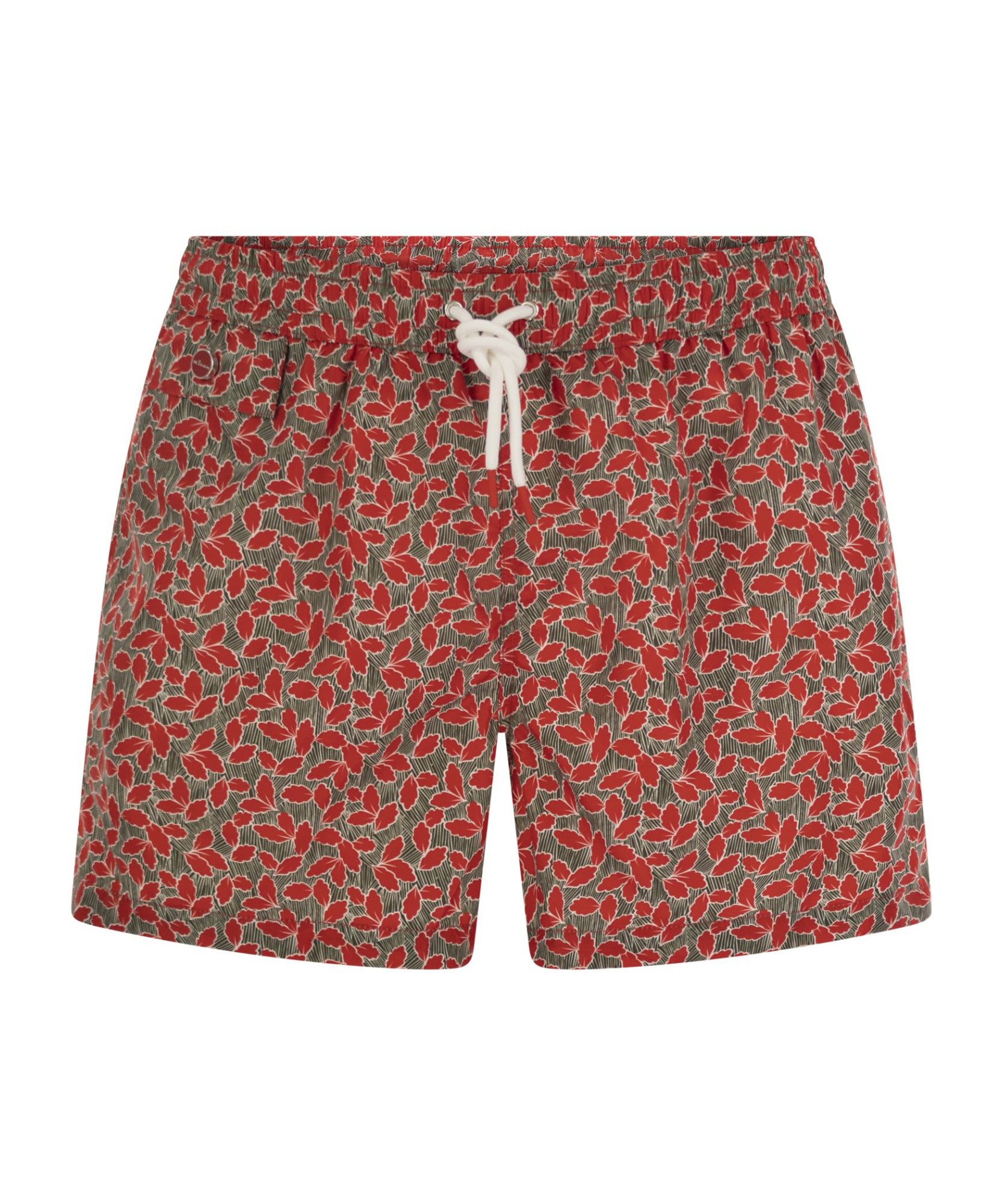 Kiton Men Patterned Beach Boxers In Red