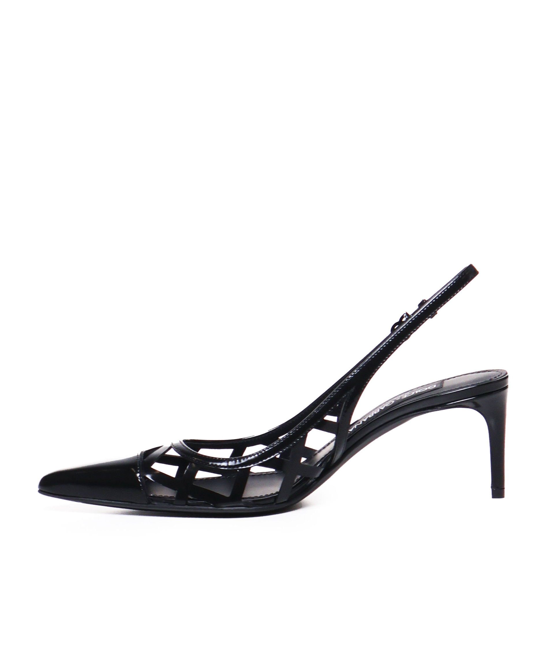 Dolce & Gabbana Pointed-toe Lace-panelled Pumps In Black