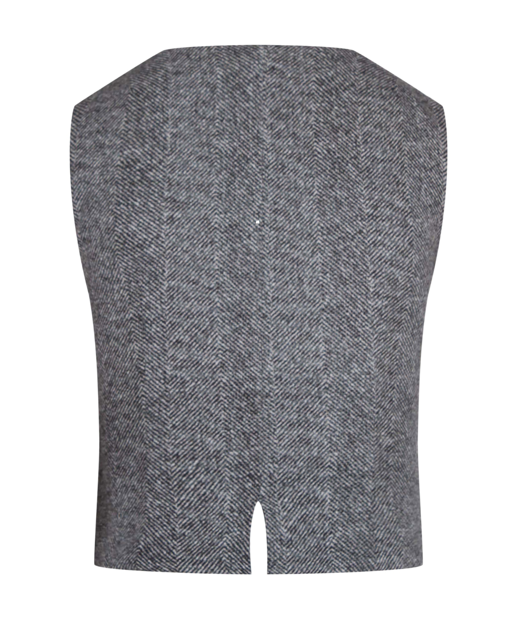 Ermanno Scervino Herringbone Button Waistcoat In Gray