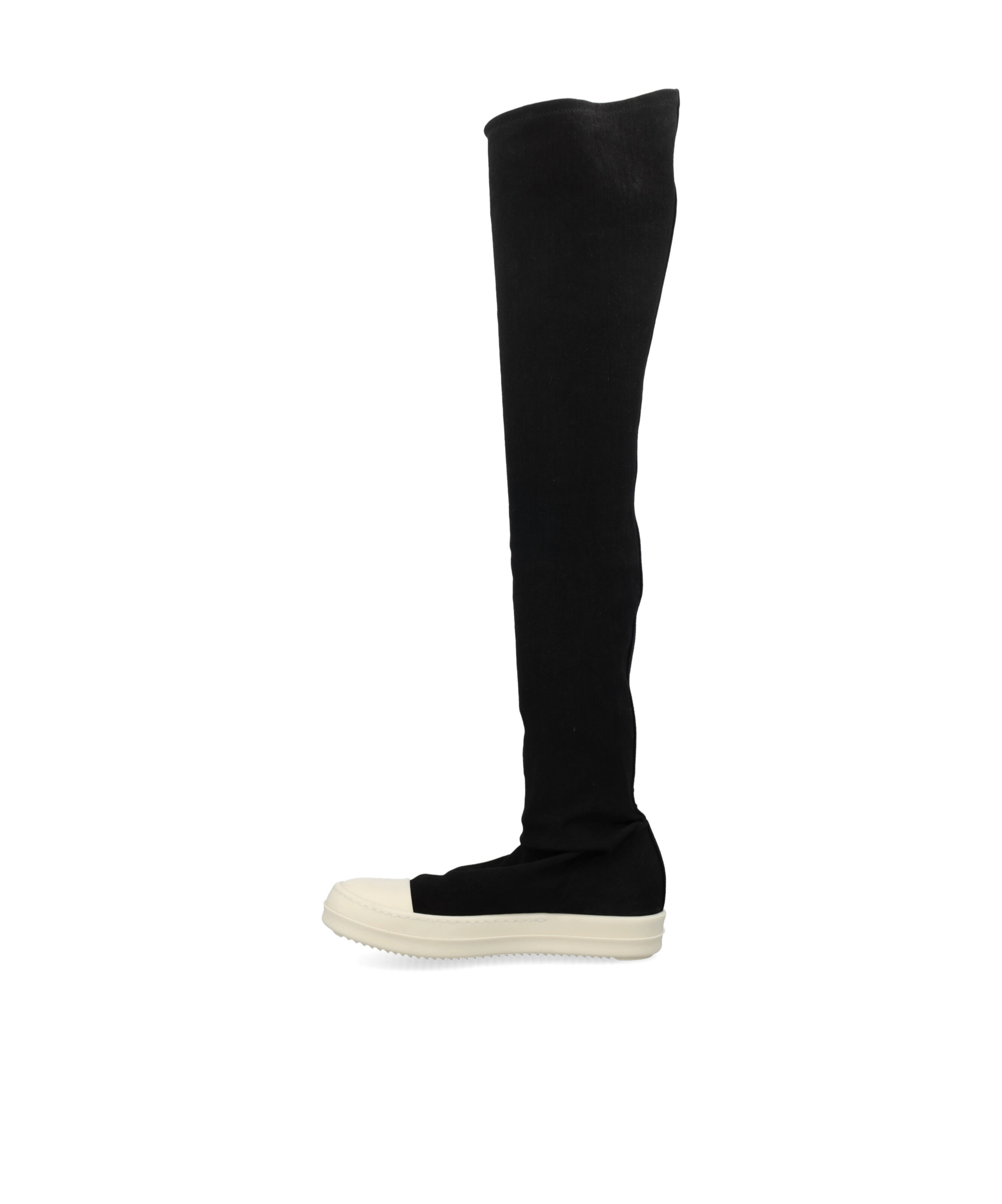 Rick Owens Drkshdw Round-head Boots In Black