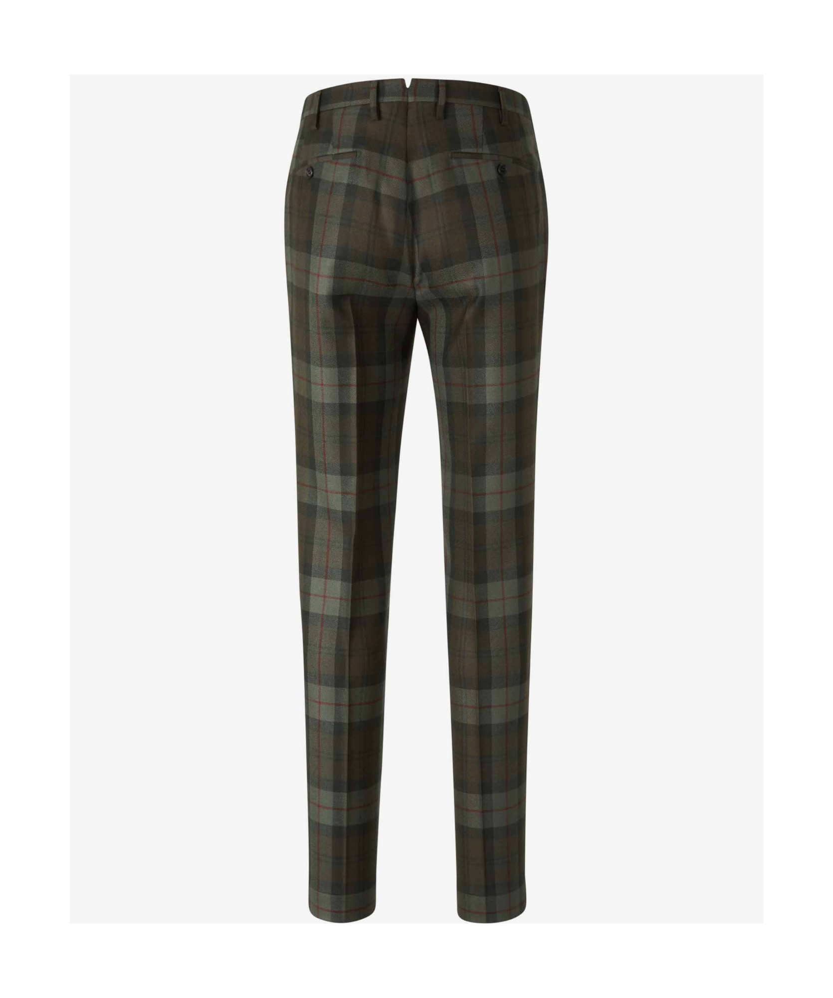 Incotex Checkered Trousers In Black