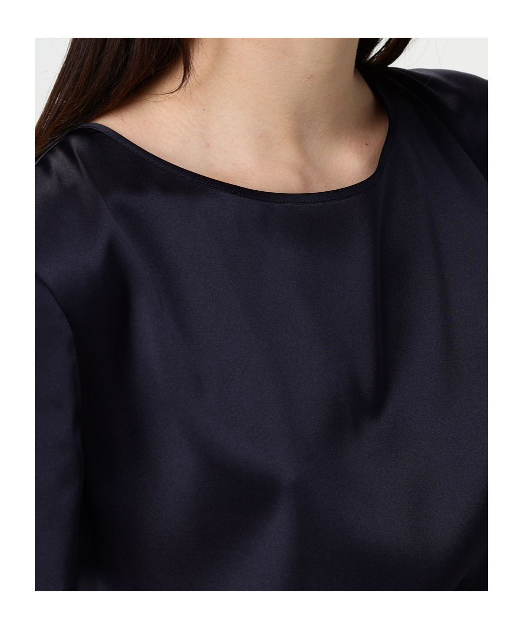 Max Mara Round Neck Short Sleeve T-shirt In Black