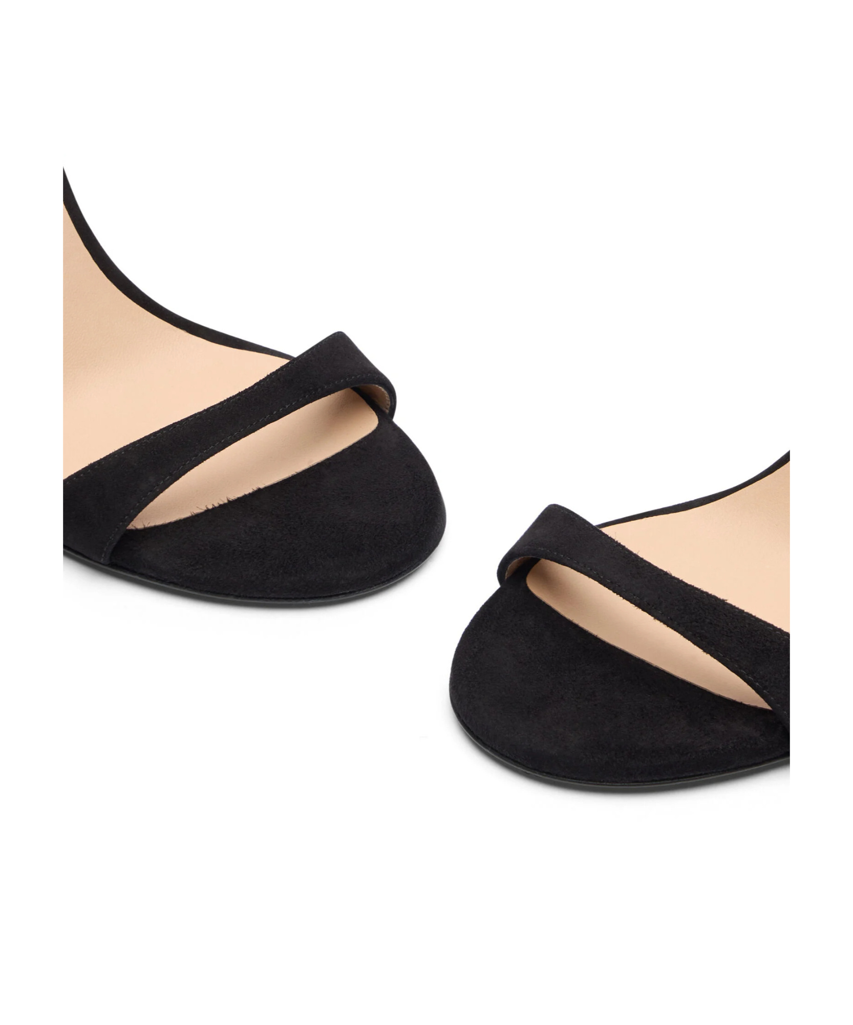 Stuart Weitzman Nudist Ii Sandals In Black Suede