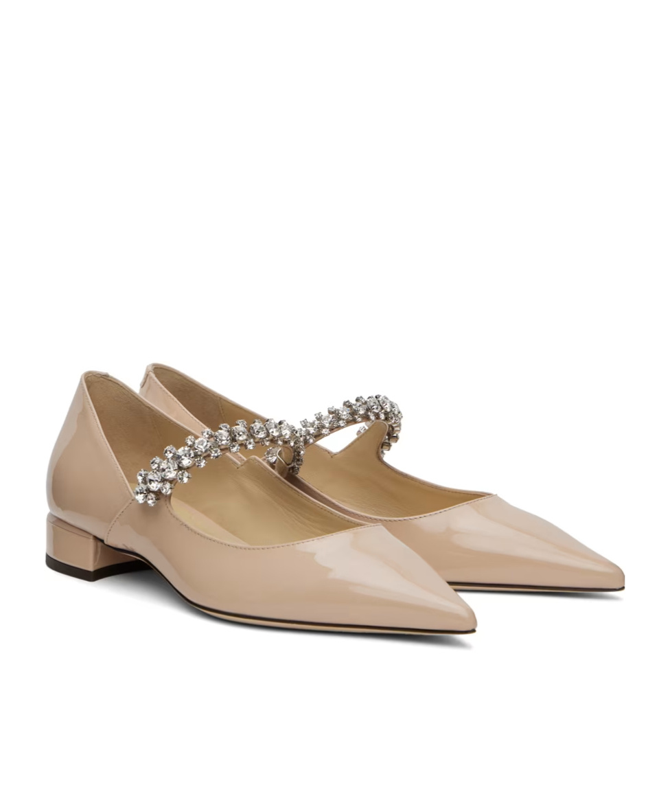 Jimmy Choo Bing Pump Flat In Nude