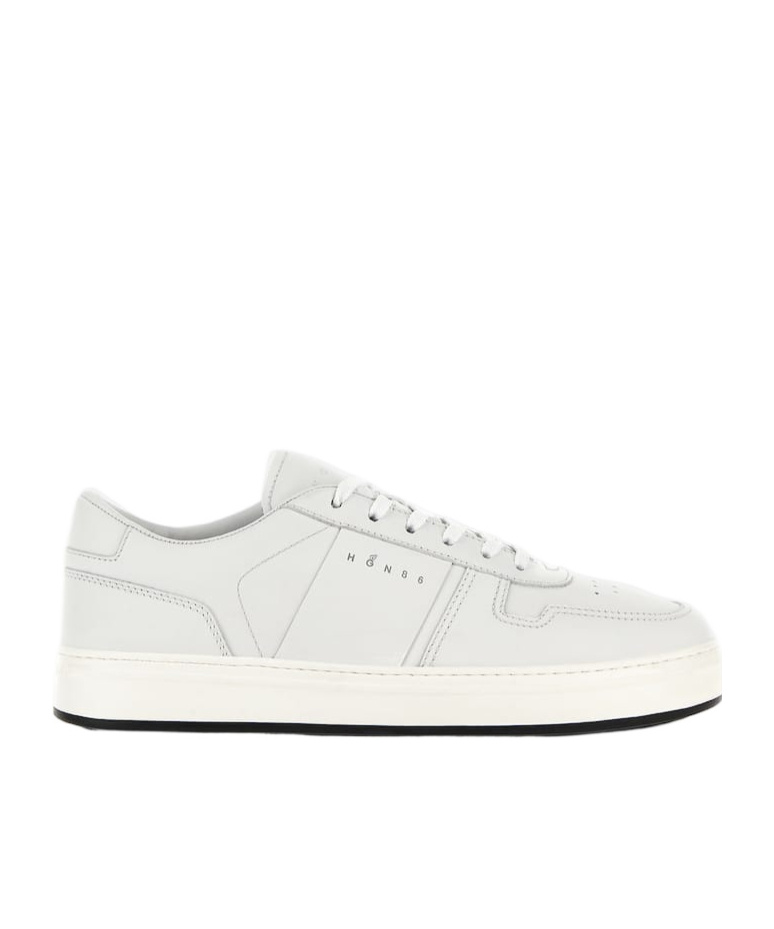 Hogan H668 Allacciato Fascia Logo Sneakers In White