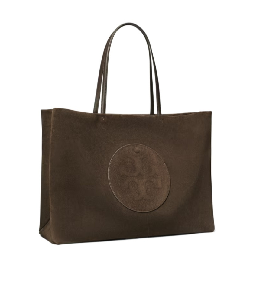 Tory Burch Ella Suede Tote In Brown
