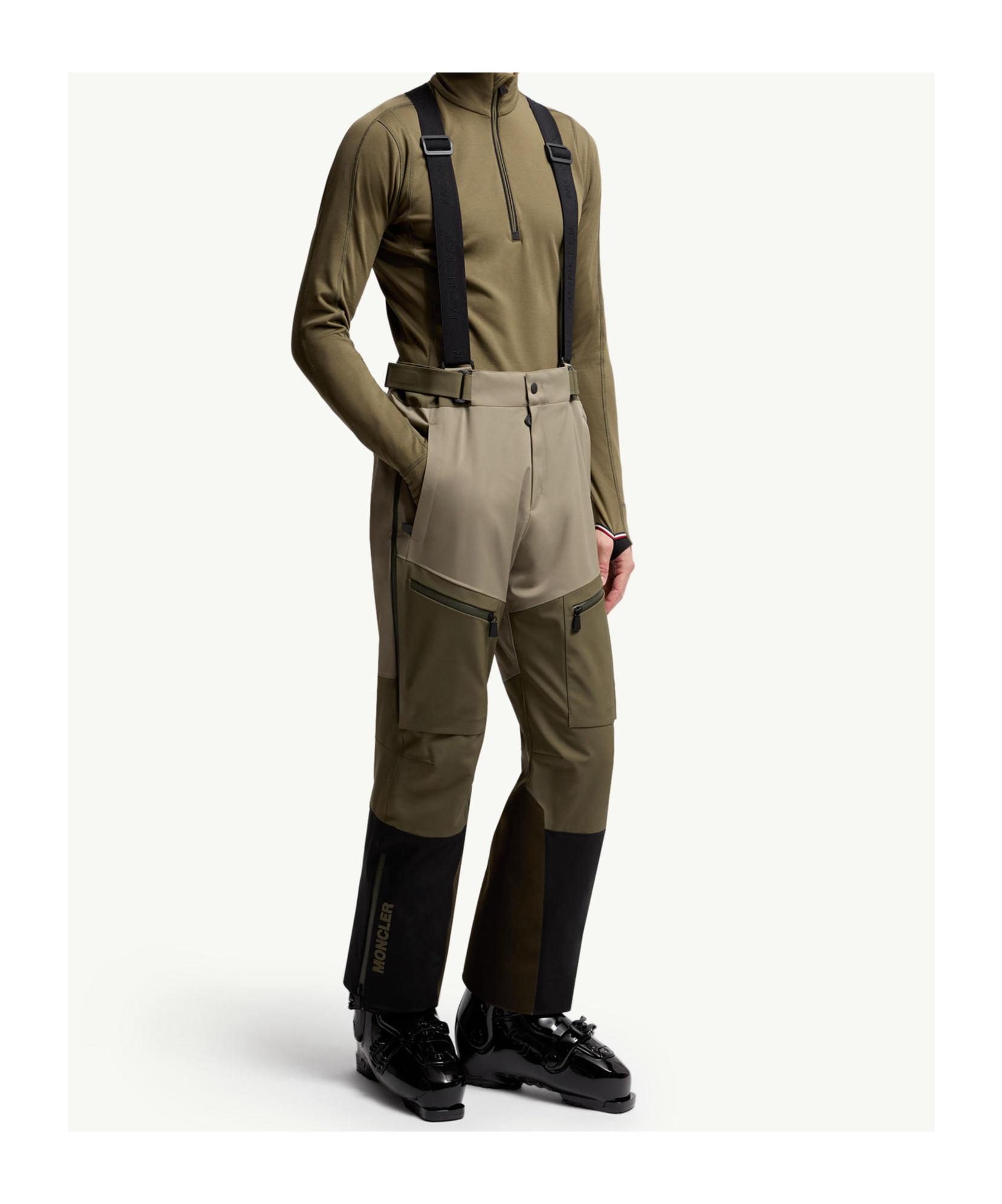 Moncler Padded Ski Pants In Multi