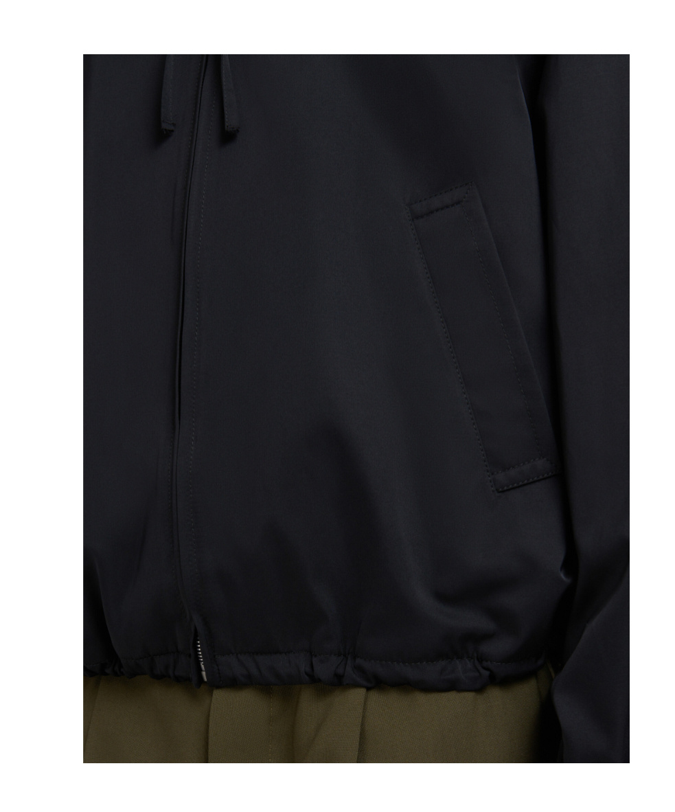 Marni Hooded Zip-up Jacket In Black