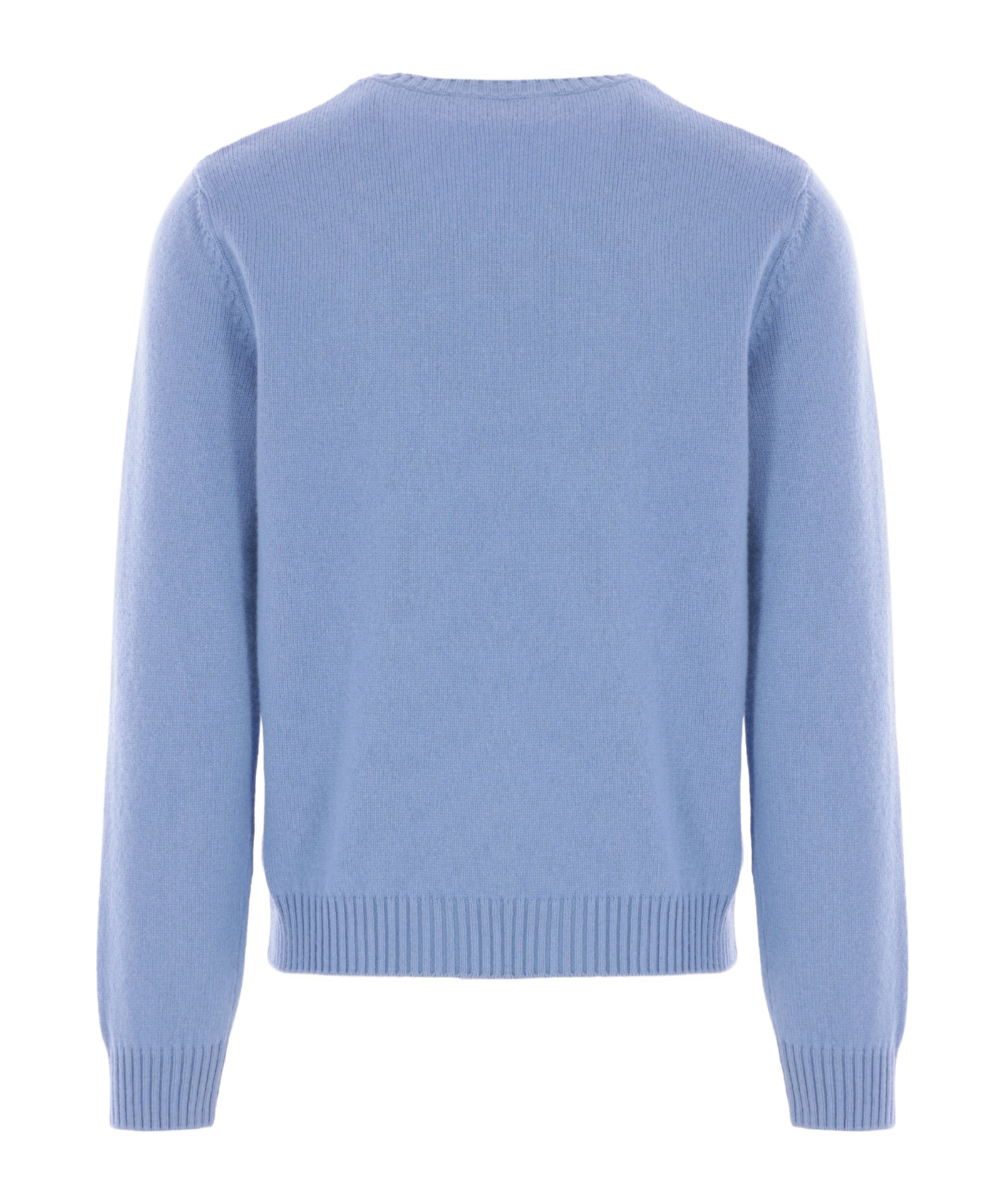 Gucci Felted Wool Knit Sweater With Intarsia In Blue