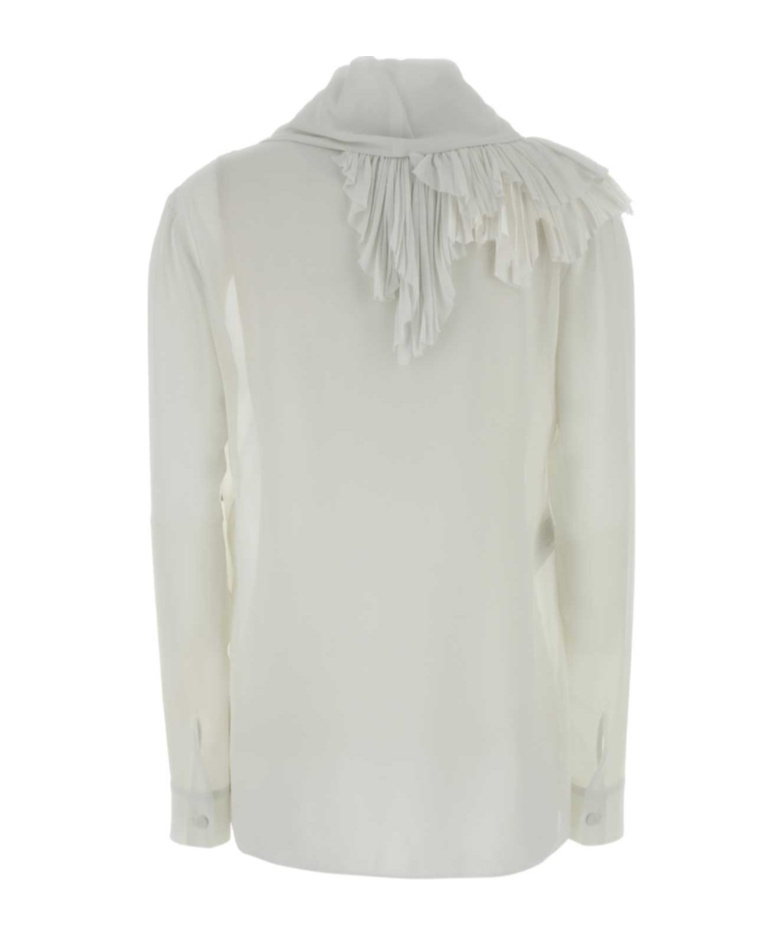 Alberta Ferretti Long Sleeve Shirt In White