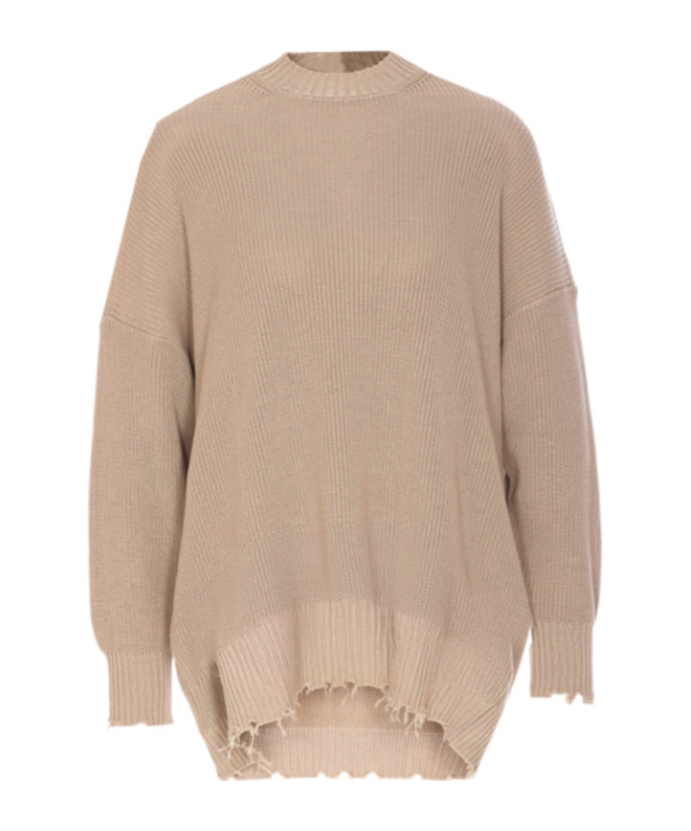 Shop Aniye By Round Neck Sweater In Nude