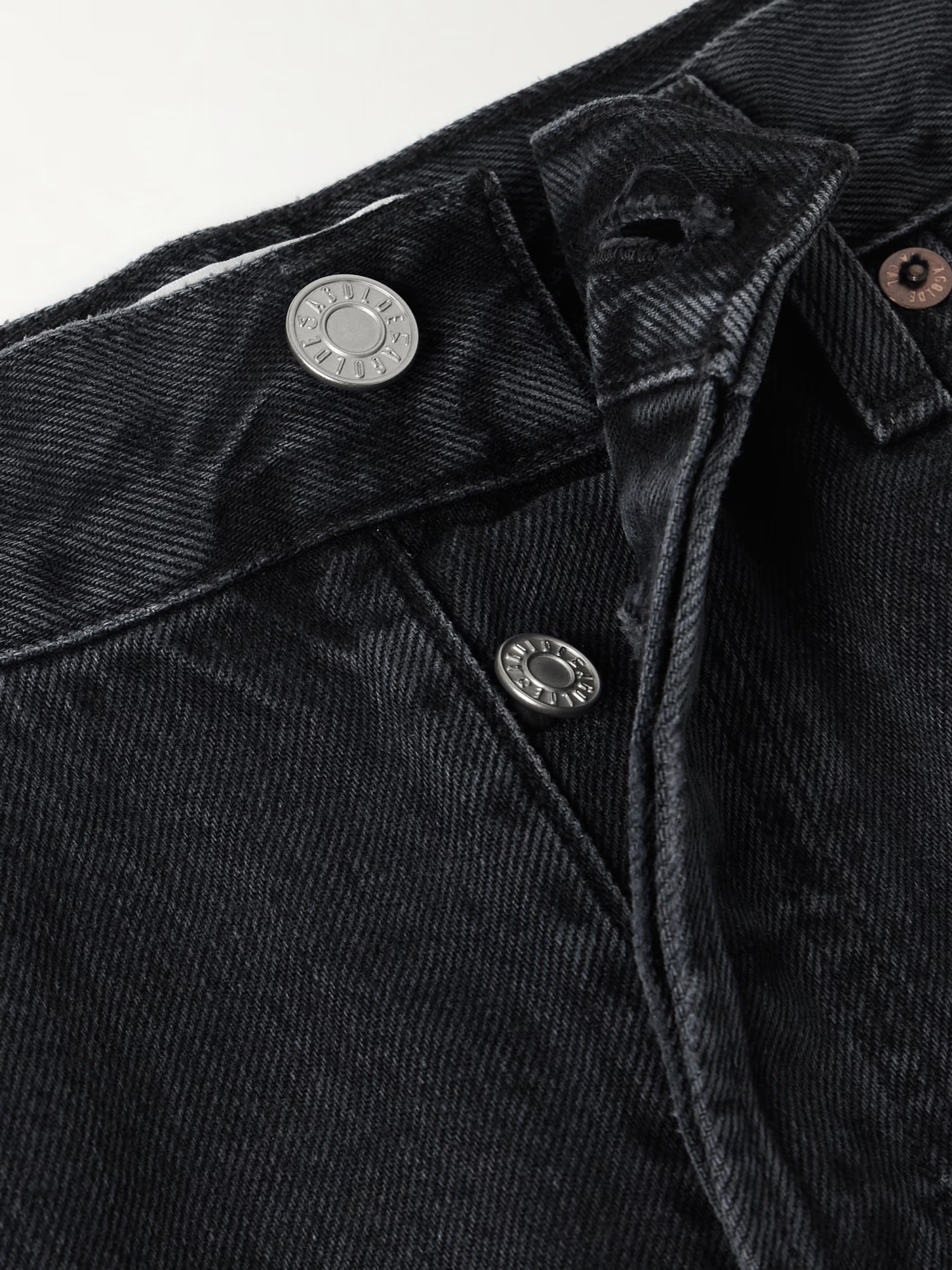 Agolde High Waist Straight Jeans In Black