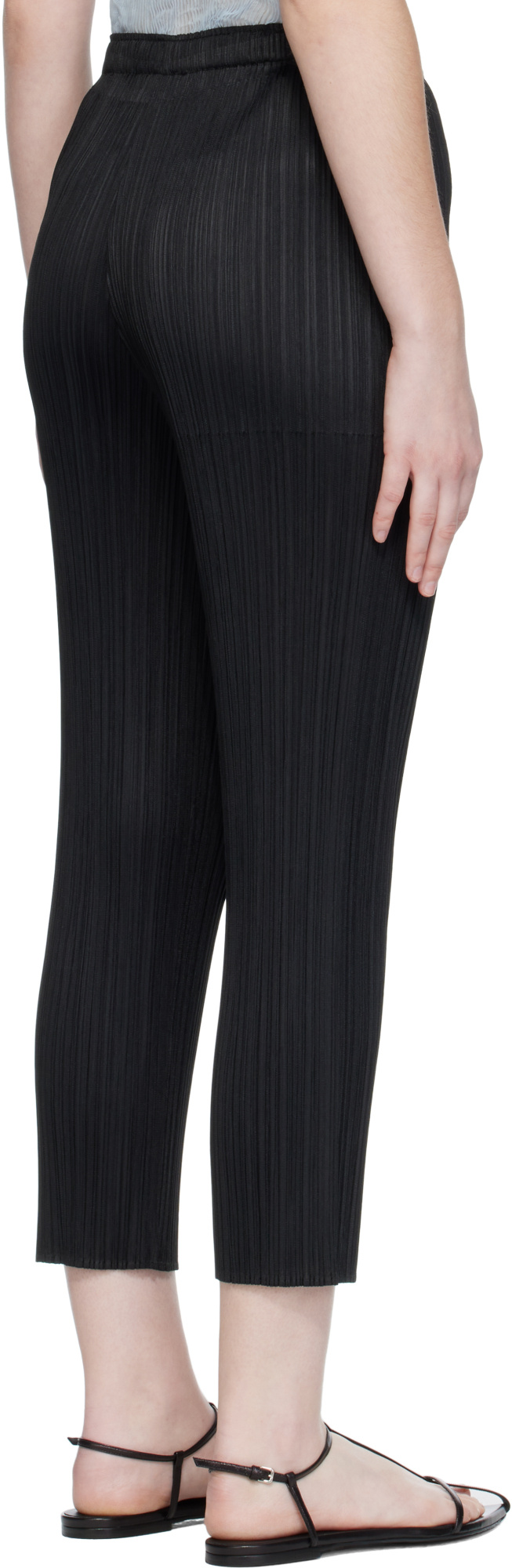 Issey Miyake Black Monthly Colors October Trousers In Black
