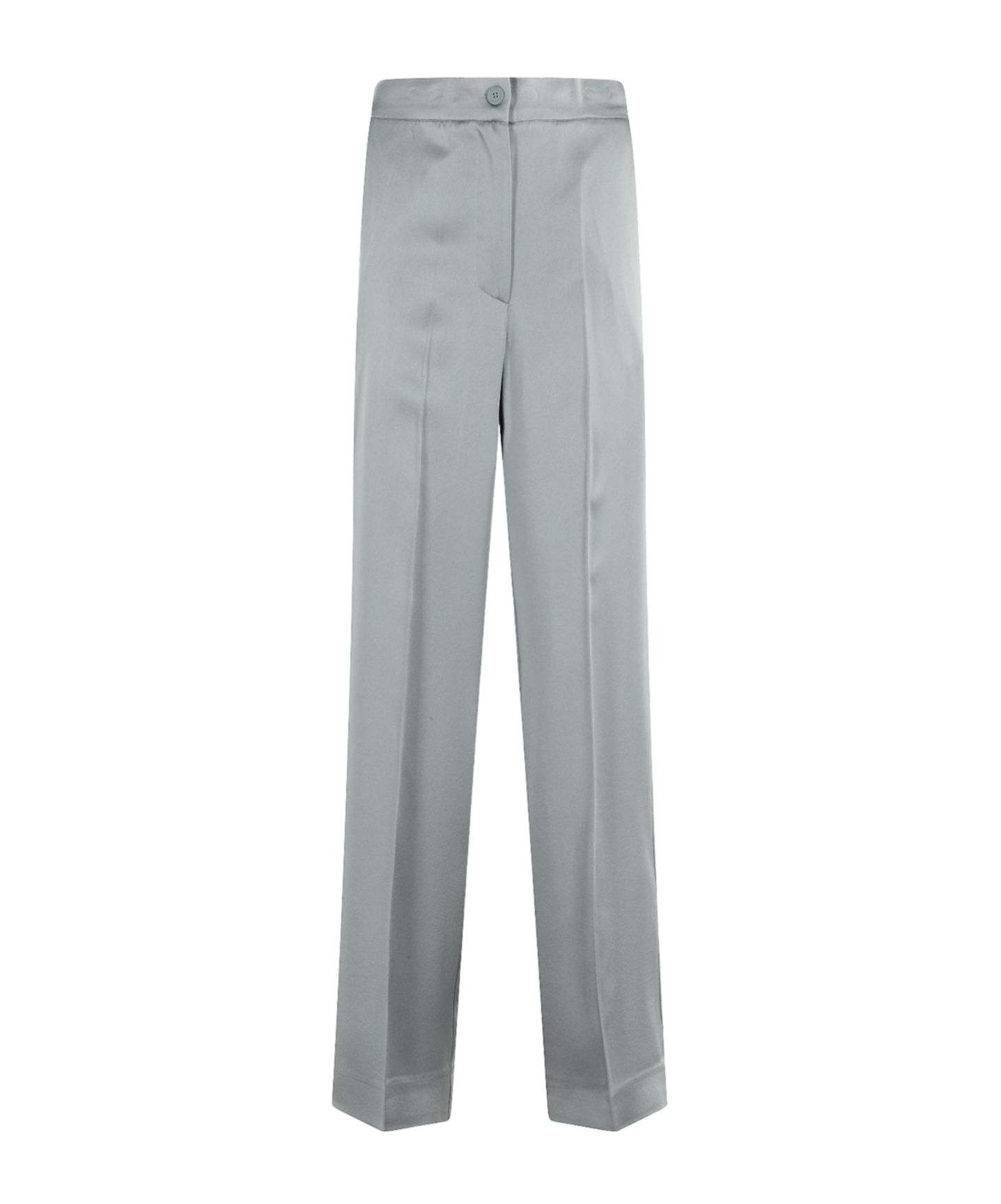 Semicouture Crease Detail Track Pants In Gray