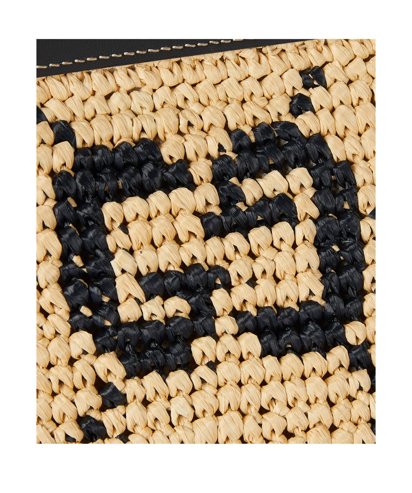 Gucci Gg  Pouch In Natural And Black