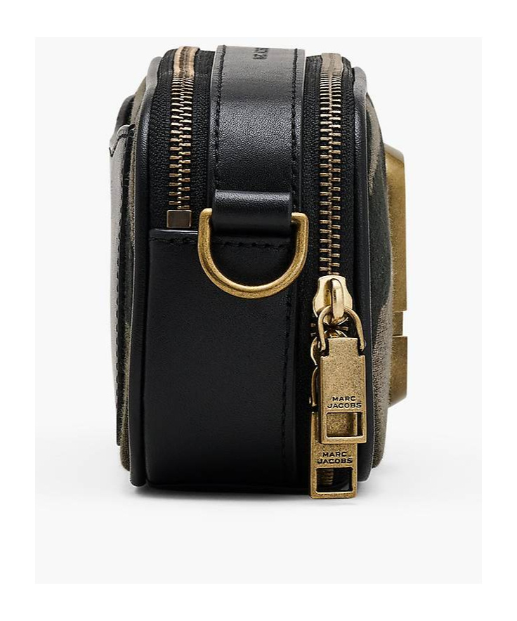 Marc Jacobs The Camo Jacquard Snapshot Camera Bag In Black