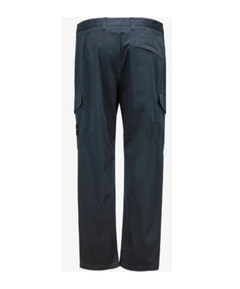 Stone Island Belt-loop Casual Pants In Black