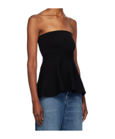 THE FRANKIE SHOP KNITTED BUSTIER TOP