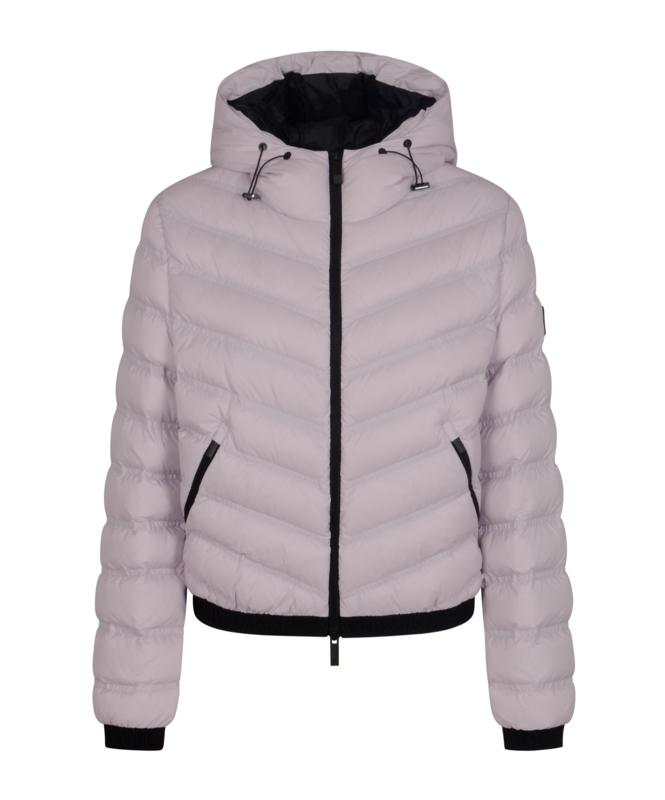 Moncler Long Sleeve Cotton Coat In Pink