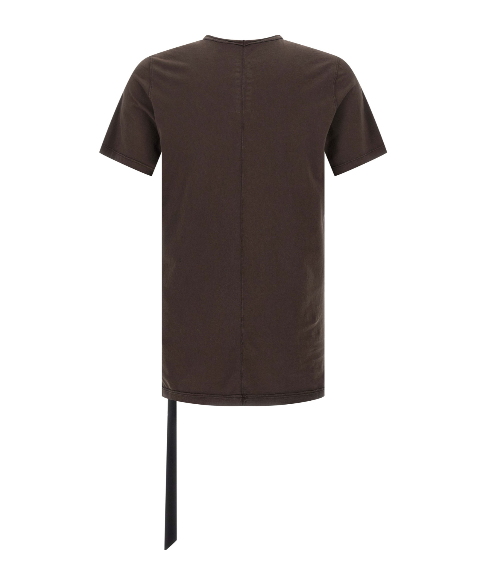 Rick Owens Drkshdw Asymmetrical Hem Graphic Print T-shirt In Brown