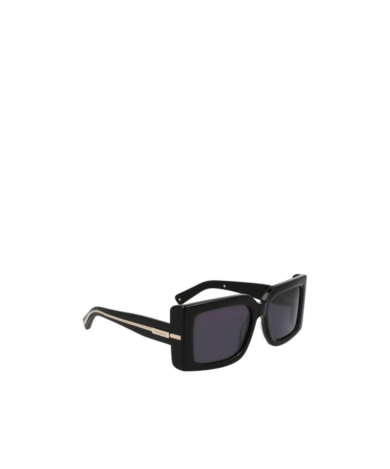 Ferragamo Geometric Sunglasses. In Black