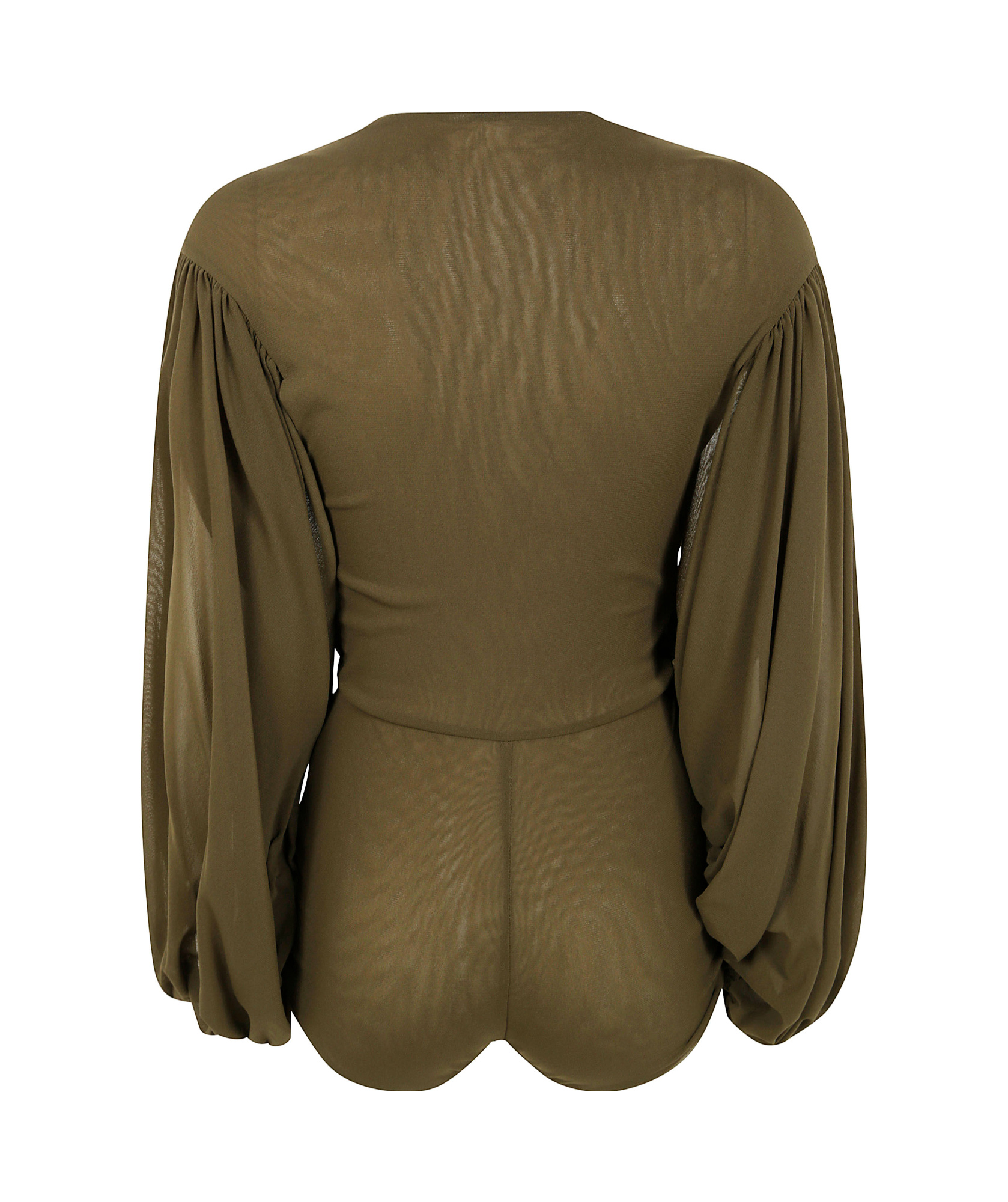 Shop Philosophy Di Lorenzo Serafini Wide-sleeves Bodysuit In Brown