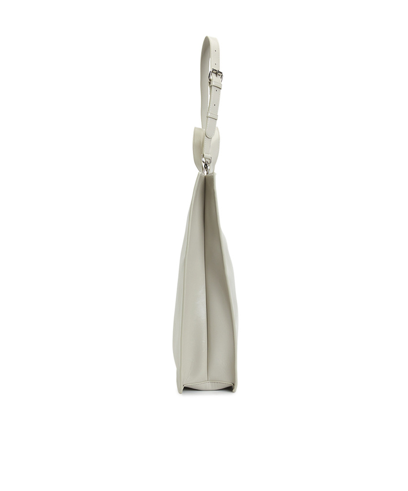 Max Mara Double Handle Shoulder Bag In White