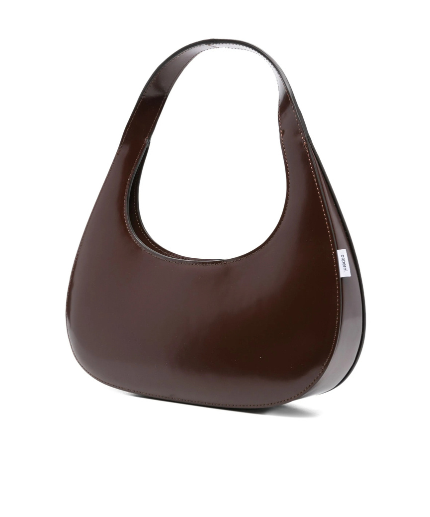 Coperni Slim Swipe Baguette Shoulder Bag In Brown