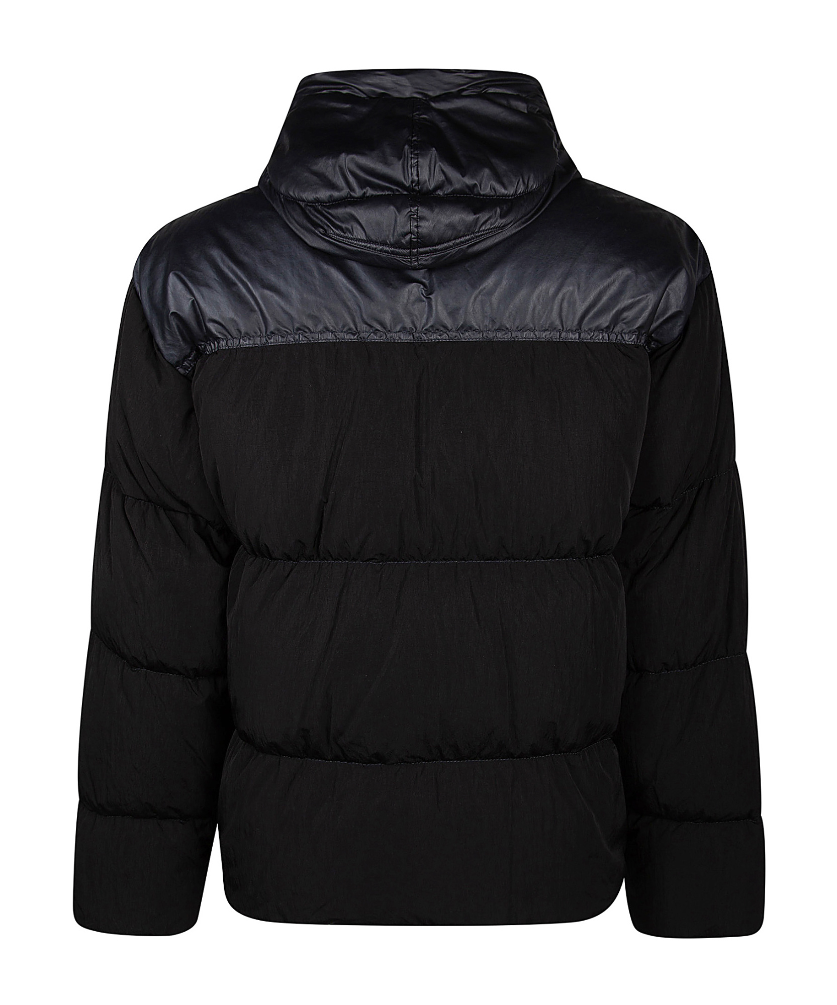 Shop C.p. Company Goggle Padded Jacket In Black
