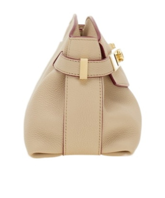 Ferragamo Hug Soft Crossbody Bag (xs) In Stone