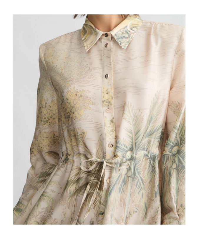 Liu •jo Floral-print Midi Dress In Nude