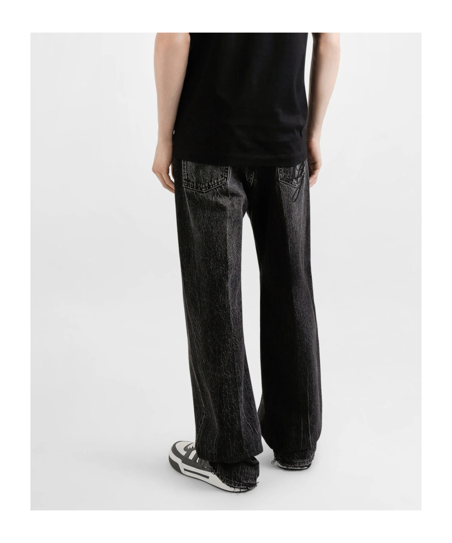 Dolce & Gabbana Straight-leg Jeans In Black