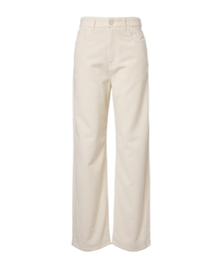 Rohe Bruun Cotton Corduroy Straight Pants In White