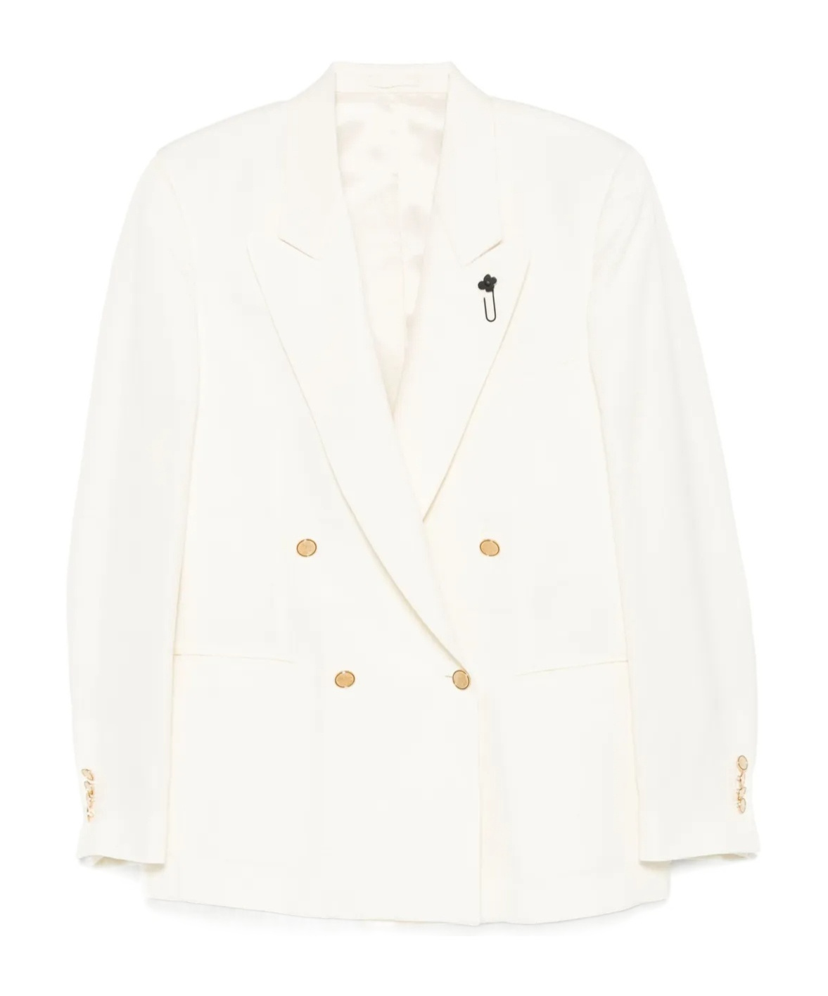 Lardini Strong Attitude Double-breasted Jacket In White