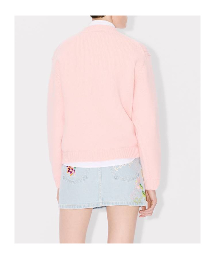Kenzo Elephant Pattern Sweater In Pink