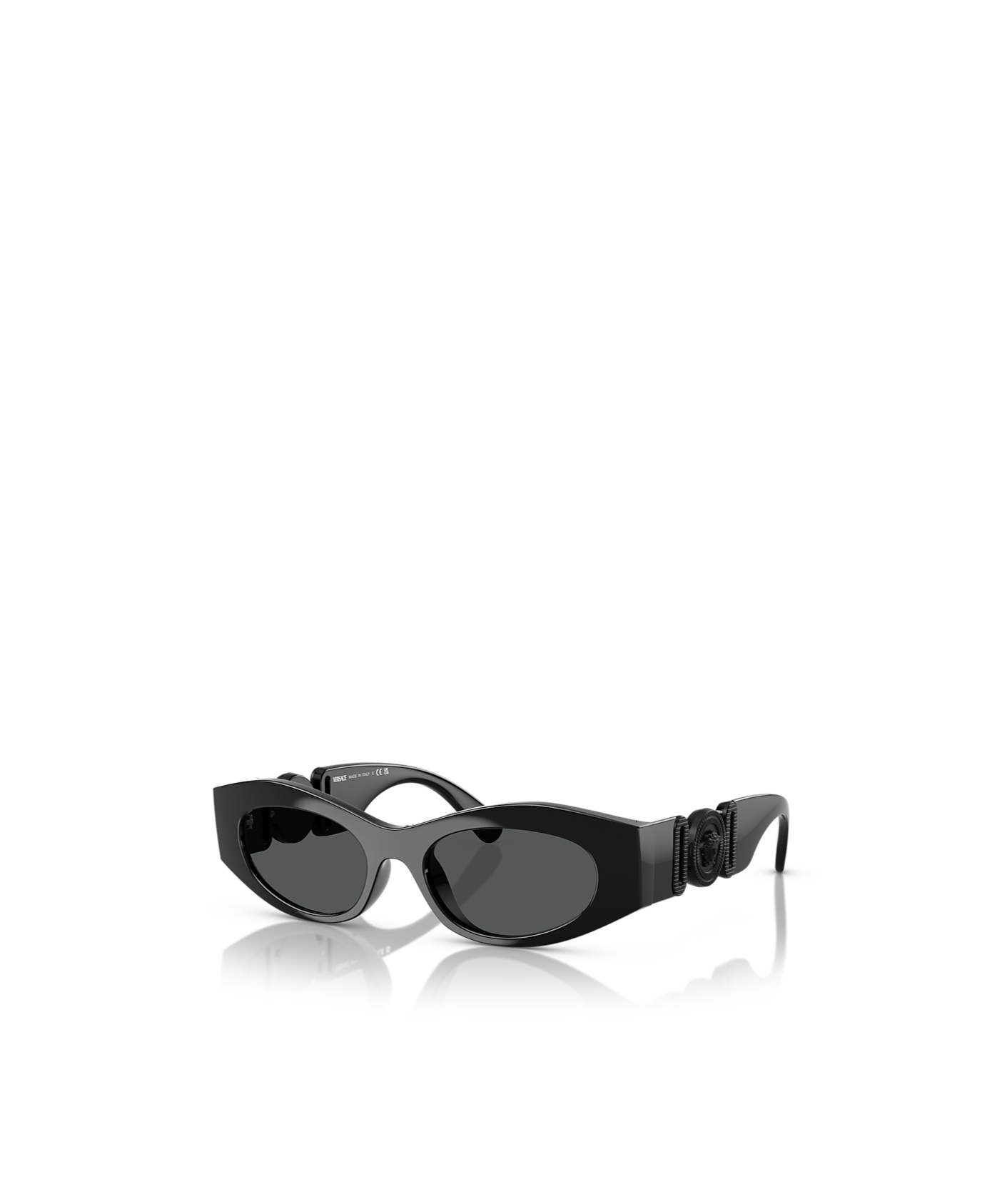 Versace Logo Sunglasses In Black