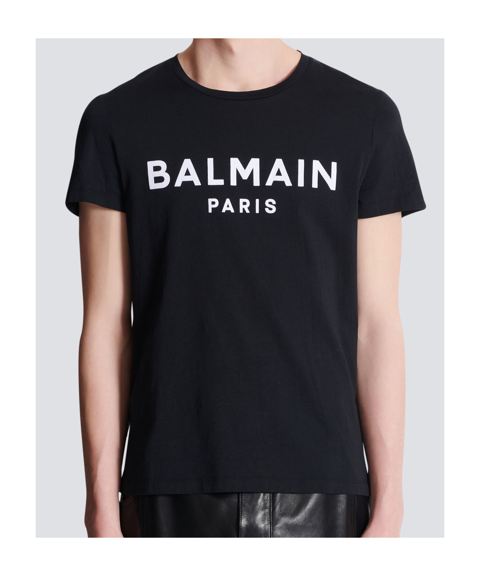 Shop Balmain T-shirt With Paris Print
