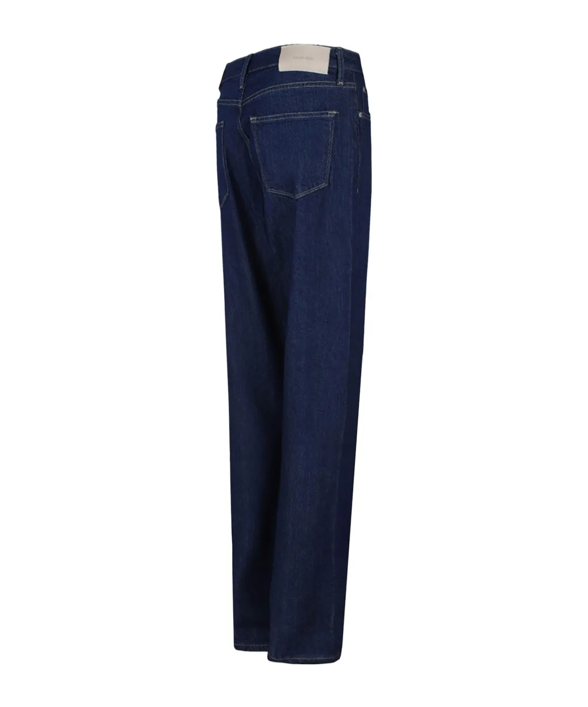 Calvin Klein Denim Trousers With Belt Loops In Black