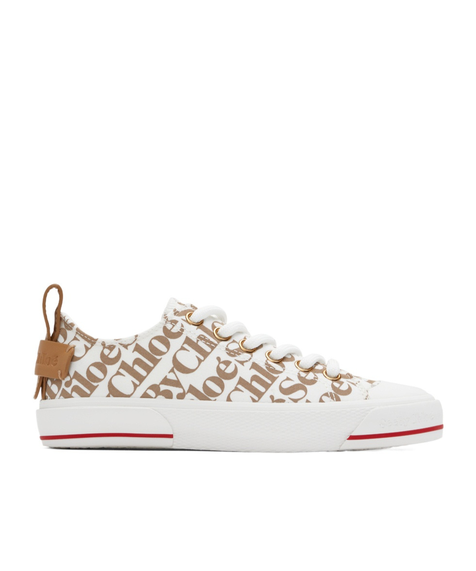 See By Chloé Printed Low-top Casual Shoes In White